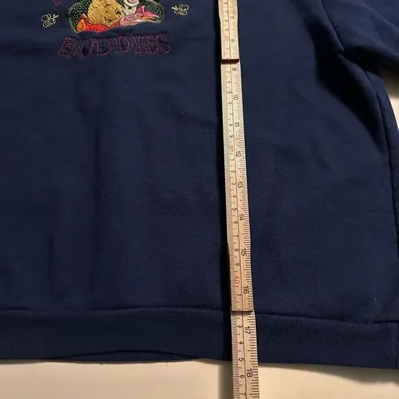 Vintage Disney Pooh Tigger  Piglet Buddies Embroidered Sweater Youth Large 10/12 - Picture 6 of 7